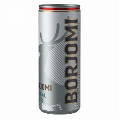 Вода "Borjomi" (Боржоми) 0.33 литра, газ., Ж/Б, 12 шт. в уп.