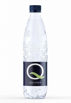 Вода "Акваника" 0.25 литра газированная ПЭТ (24шт/уп)