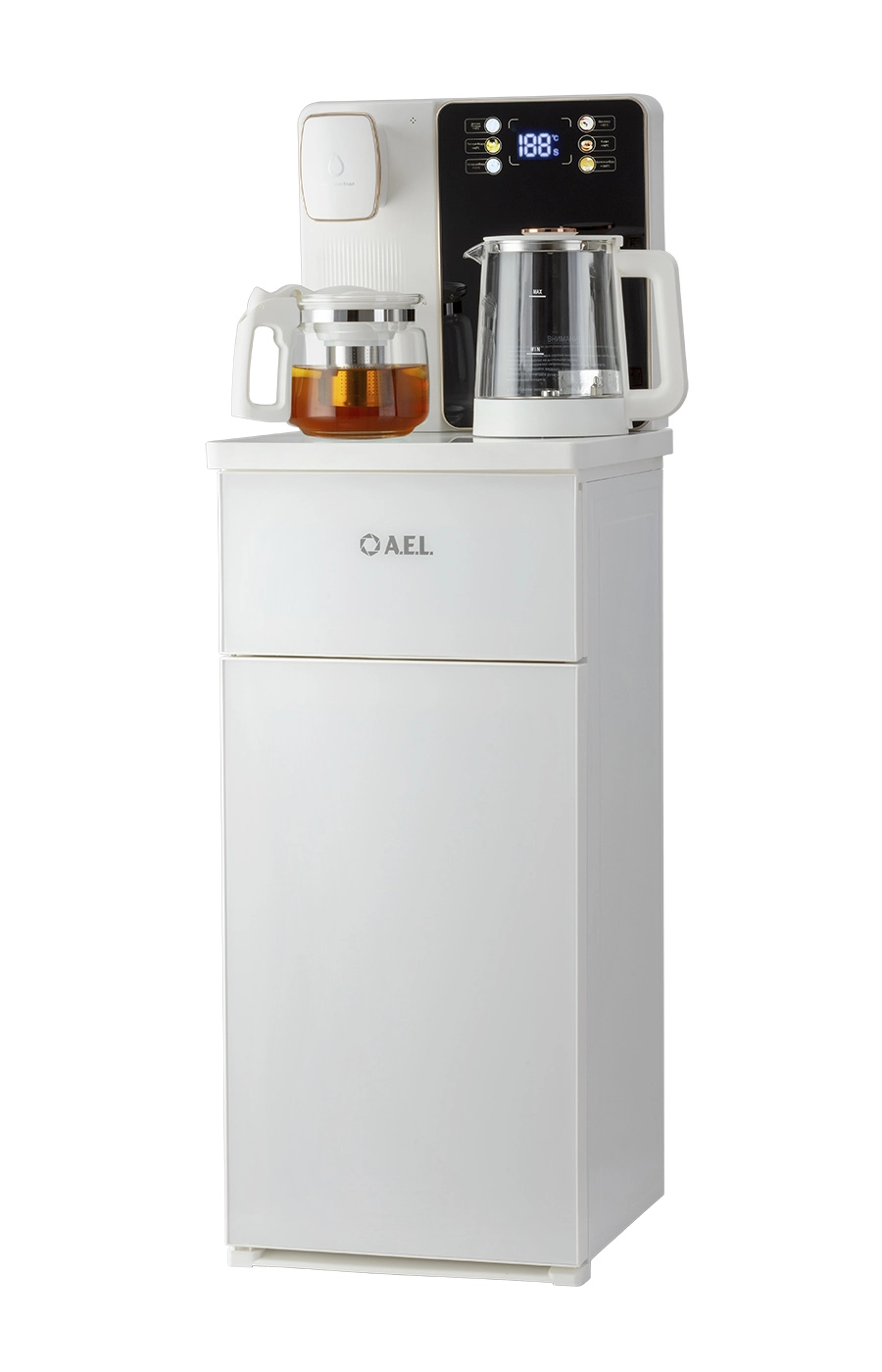 Кулер с чайным столиком Тиабар AEL TB23a-LD white от магазина Vitarel